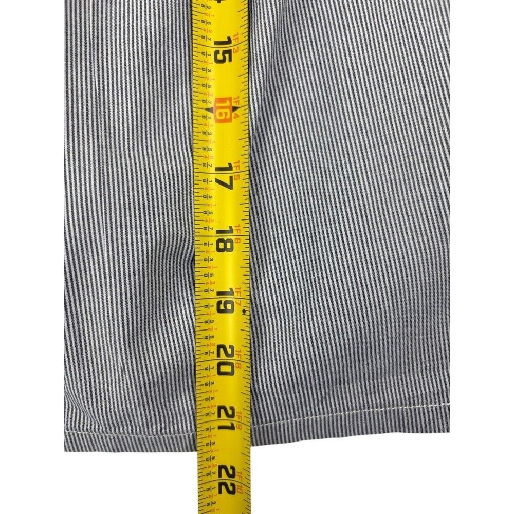 Bass Railroad Stripe Pleated A-Line Cotton Skirt Nautical Coastal Prep 12 - Picture 12 of 14